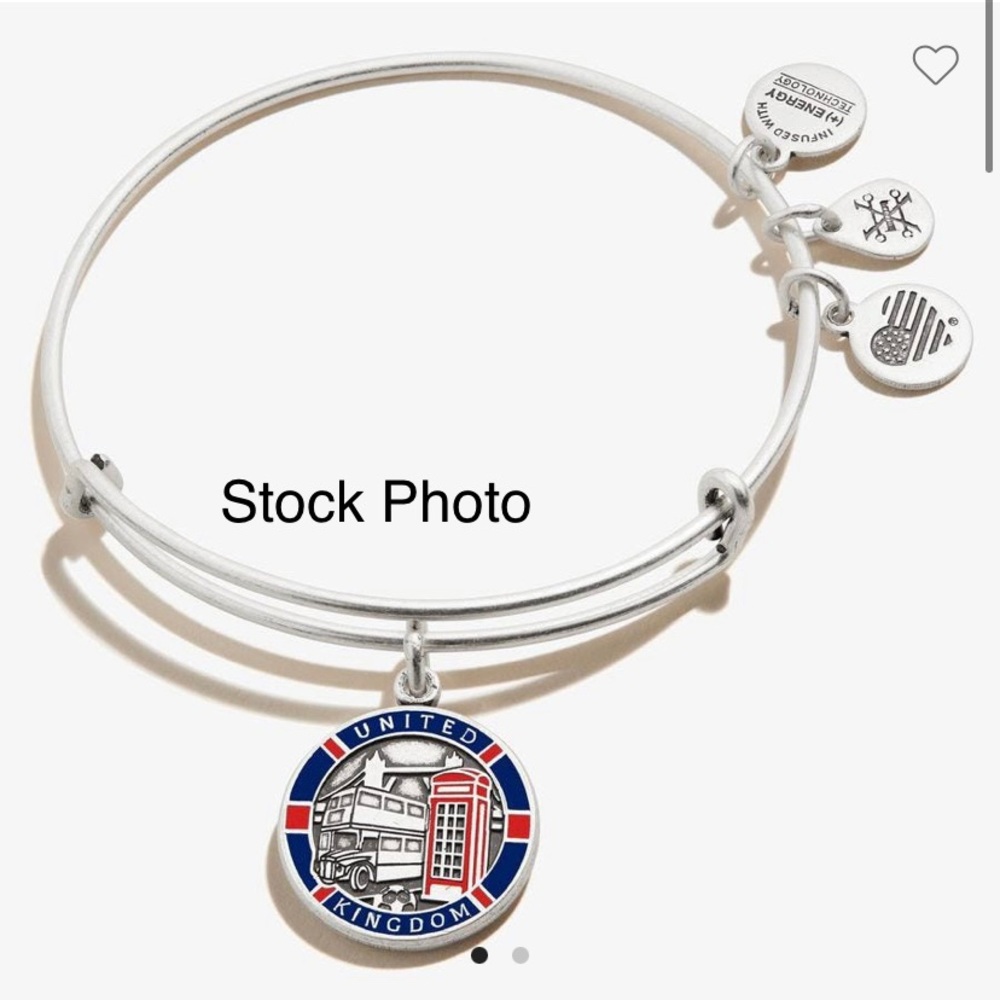 ALEX & ANI UNITED KINGDOM bracelet silvertone NEW